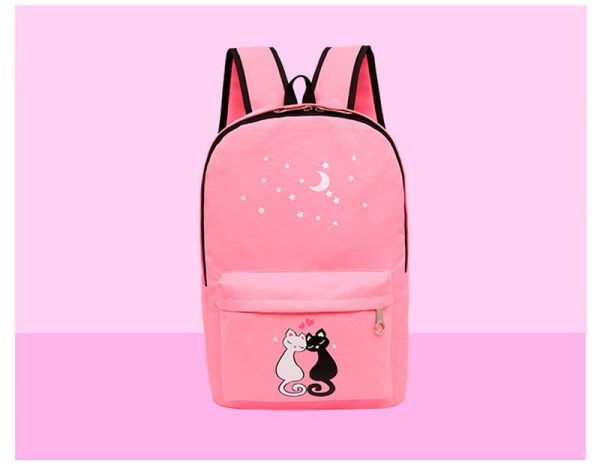 4-piece School Bag Set/ Backpack Children School Bags For Girls Boys Canvas School Bag Fashion Kids