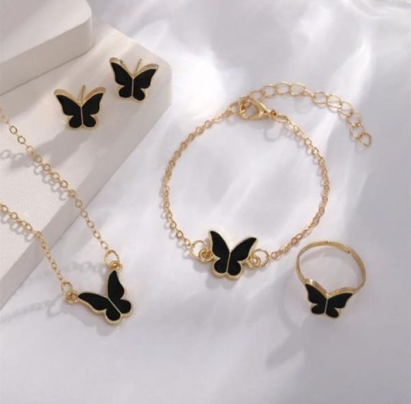 Butterfly Set Pack Of 4 ( White)