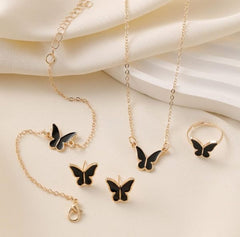 Butterfly Set Pack Of 4 ( White)