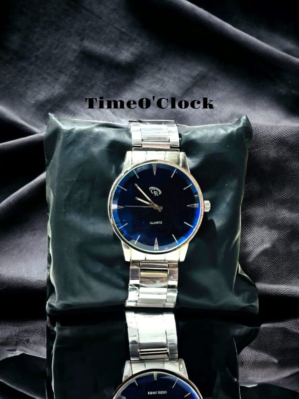 Round Shape Stainless Steel Watch ,silver Watch For Men