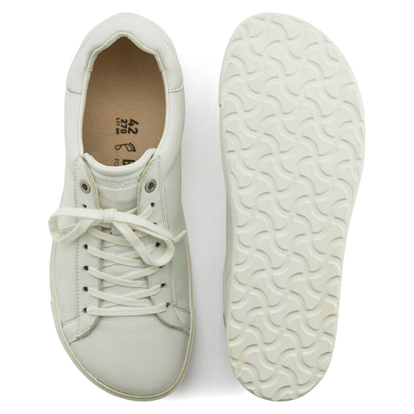 BIRKENSTOCK BEND LOW SNEAKER LACE UP WHITE LEATHER