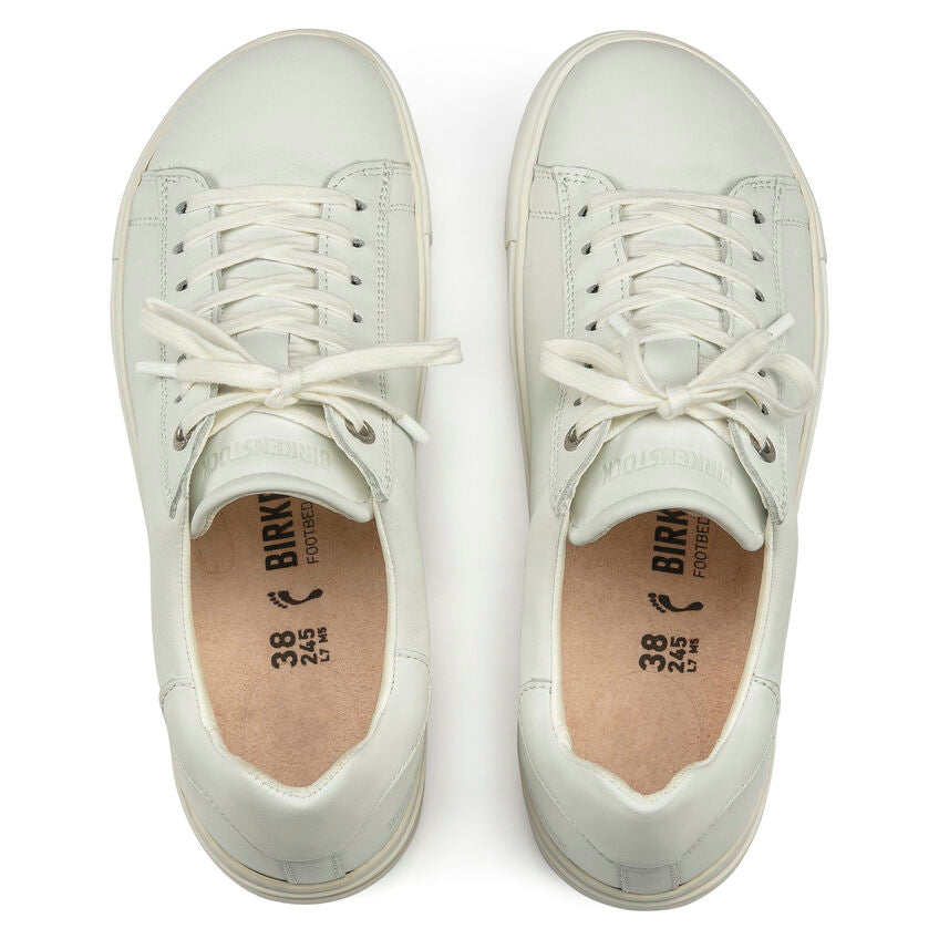 BIRKENSTOCK BEND LOW SNEAKER LACE UP WHITE LEATHER